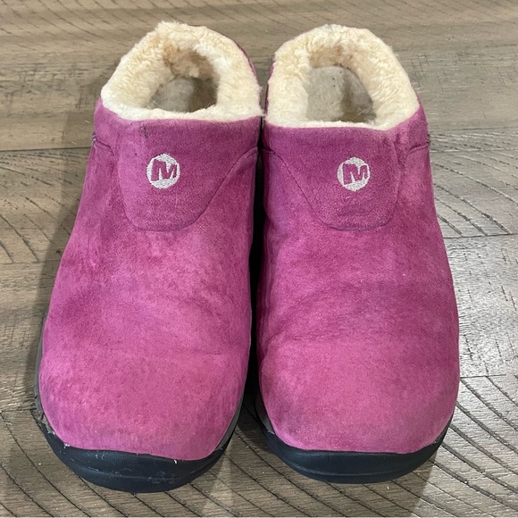 RHUBARB MERRELL Size 9 Sheepskin Lined Clogs - Picture 1 of 8